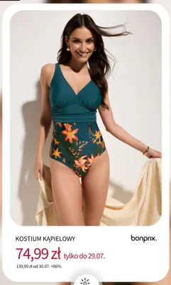 Kostium kąpielowy Bonprix promocja w bonprix
