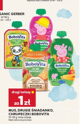Mus owocowy BoboVita promocja w Stokrotka