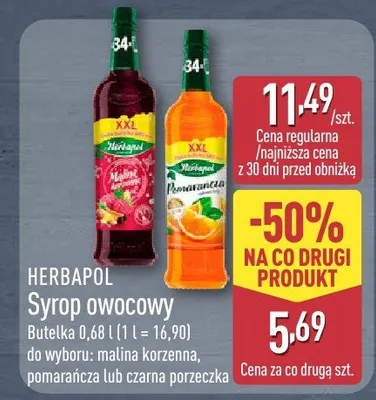 Syrop owocowy promocja w Aldi