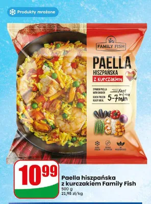 Paella hiszpańska z kurczakiem Family Fish promocja w Dino