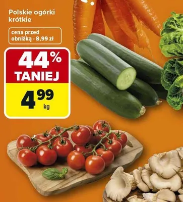 Polskie ogórki krótkie promocja w Carrefour