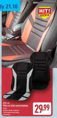 Mata na fotel samochodowy Ride+Go promocja w Aldi