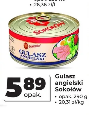 Gulasz angielski Sokołów promocja w Odido