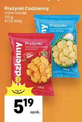 Prażynki ziemniaczane o smaku serka fromage Codzienny promocja w Delikatesy Centrum