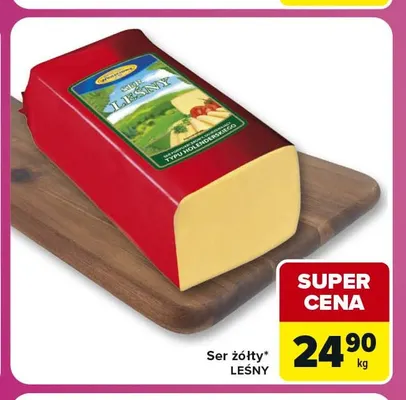 Ser żółty Leśny Włoszczowa promocja w Carrefour Express