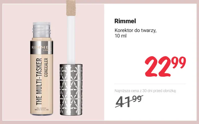 Korektor do twarzy Rimmel promocja w Rossmann