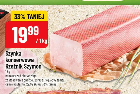 Szynka konserwowa Rzeźnik Szymon promocja w POLOmarket