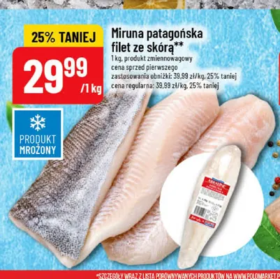 Miruna patagońska filet ze skórą promocja w POLOmarket