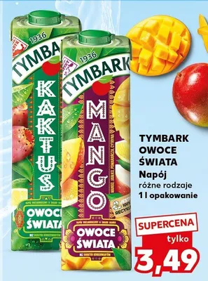 Napój Tymbark Owoce Świata różne rodzaje promocja w Kaufland