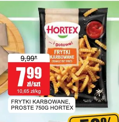 Frytki karbowane Hortex promocja w Bingo