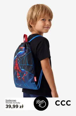 Worek na buty Spiderman promocja w CCC