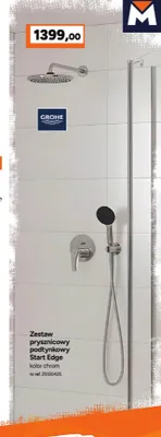 Zestaw prysznicowy podtynkowy Grohe Start Edge promocja w Bricoman