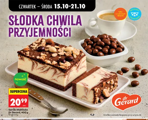 Sernik Maltikeks Dr Gerard promocja w Biedronka