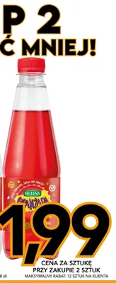 Oranżada czerwona Hellena promocja w Kupiec