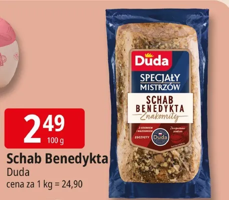 Schab Benedykta Znakomity Duda Specjały Mistrzów z czosnkiem i majerankiem promocja w Leclerc