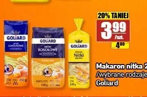 Makaron nitki rosołowe Goliard promocja w API Market