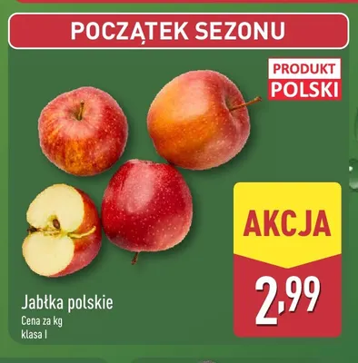 Jabłka polskie promocja w Aldi