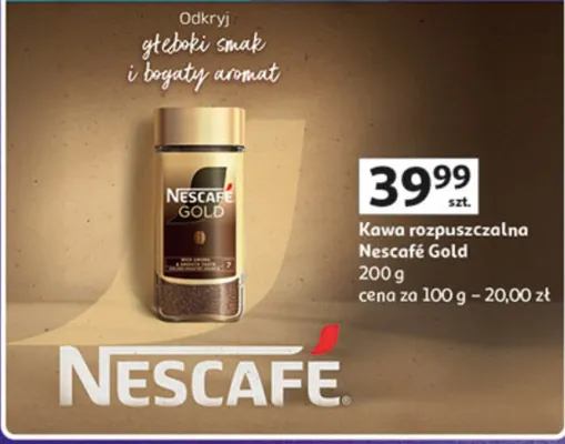 Kawa rozpuszczalna Gold promocja w Auchan