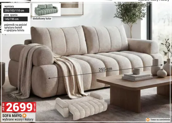 Sofa Mayo promocja w Merkury Market