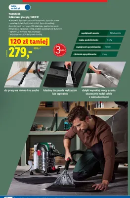 Odkurzacz piorący Parkside promocja w Lidl