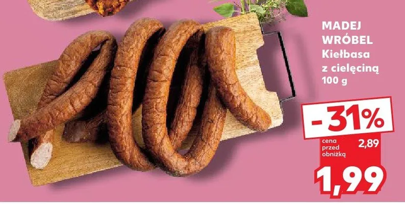 Kiełbasa z cielęciną promocja w Kaufland