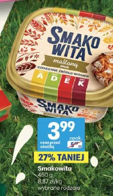 Margaryna Smakowita maślany smak promocja w Delikatesy Centrum