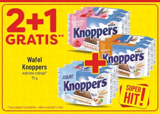 Wafel Knoppers Peanut promocja w POLOmarket