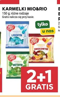 Karmelki Mio&Rio owocowe promocja w Stokrotka