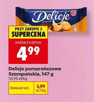 Delicje pomarańczowe Szampańskie promocja w Biedronka