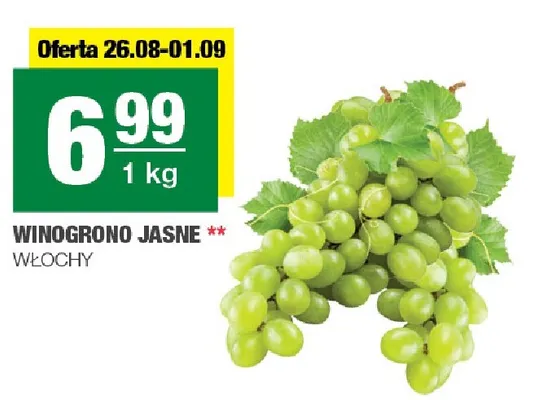 Winogrono jasne promocja w SPAR