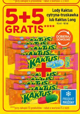 Lody Kaktus cytryna-truskawka promocja w POLOmarket