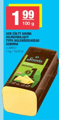 Ser żółty gouda dojrzewający typu holenderskiego promocja w SPAR