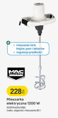 Mieszarka elektryczna 1200 W promocja w Castorama
