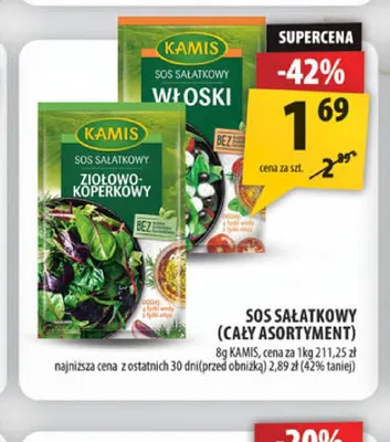 Sos sałatkowy włoski Kamis promocja w Arhelan