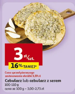 Cebularz lub cebularz z serem promocja w Auchan