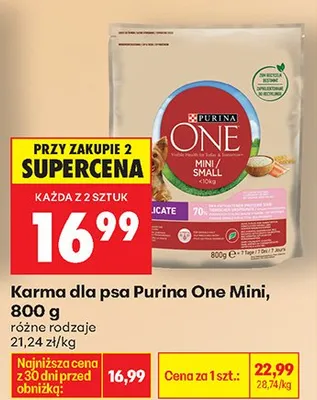 Karma dla psa Mini różne rodzaje promocja w Biedronka