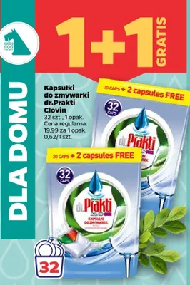 Kapsułki do zmywarki Clovin promocja w Netto