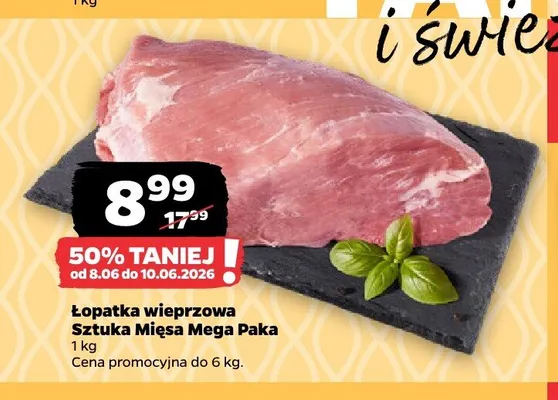 Łopatka wieprzowa Sztuka Mięsa Mega Paka promocja w Netto