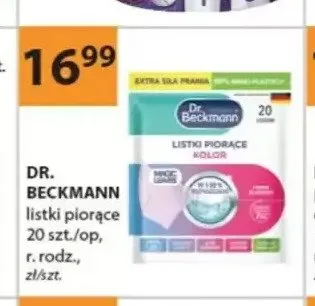 Listki piorące DR. BECKMANN promocja w Drogerie Laboo