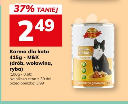 Karma dla kotów M&K z wołowiną promocja w Hitpol