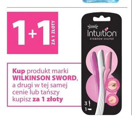 Maszynki do stylizacji brwi Intuition Eyebrow Shaper Wilkinson Sword promocja w Hebe