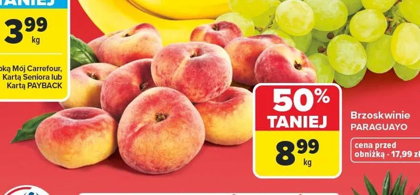 Brzoskwinie Paraguayo promocja w Carrefour