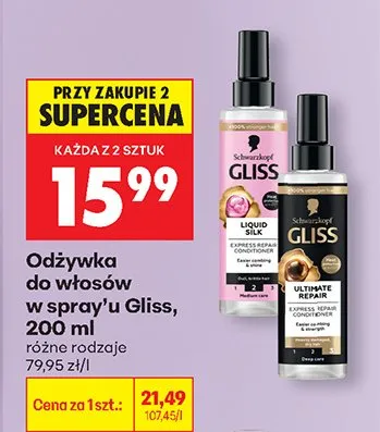 Odżywka do włosów spray BYPHASSE promocja w Biedronka