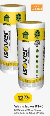 Wełna Isover KT40 promocja w Castorama