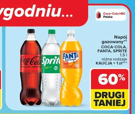 Napój gazowany Coca-Cola Zero Cukru promocja w Carrefour