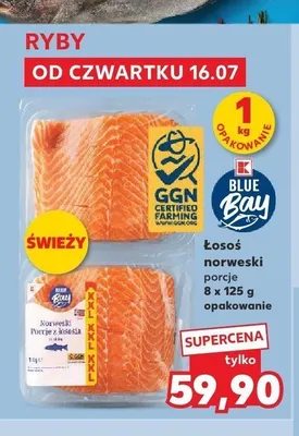 Łosoś norweski porcje Blue Bay promocja w Kaufland