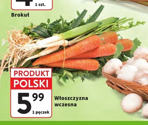 Włoszczyzna wczesna polska promocja w Intermarche