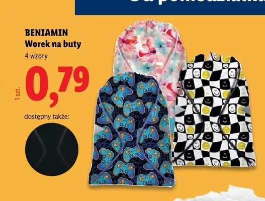 Worek na buty Beniamin promocja w Lidl