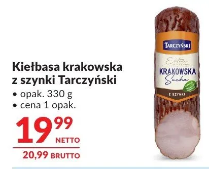 Kiełbasa krakowska Zakłady Tarczyński promocja w Makro