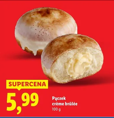 Pączek crème brûlée promocja w Lidl